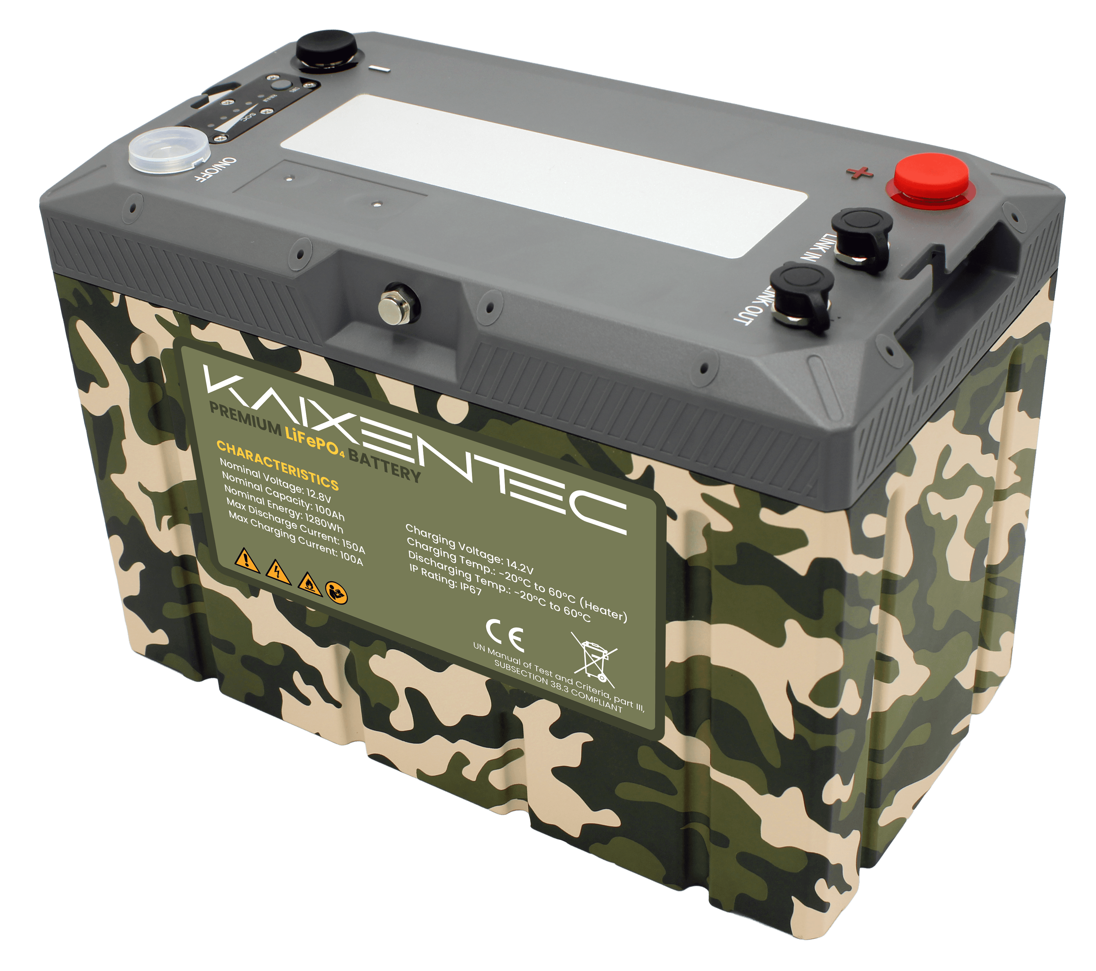 Multi-purpose waterproof batteries with premium design and features 