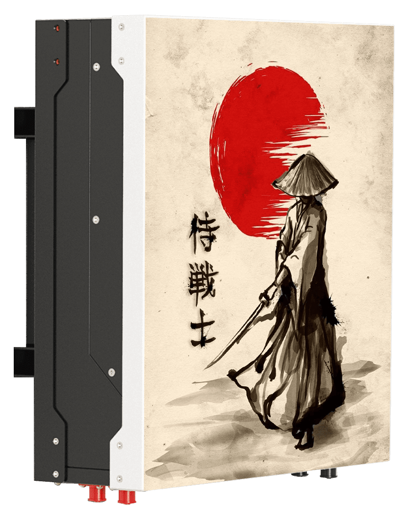 Wall/Floor mounted Battery with a customizable front panel